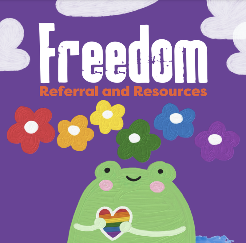 Freedom provides a range of support services for LGBTIQA+ young people in WA