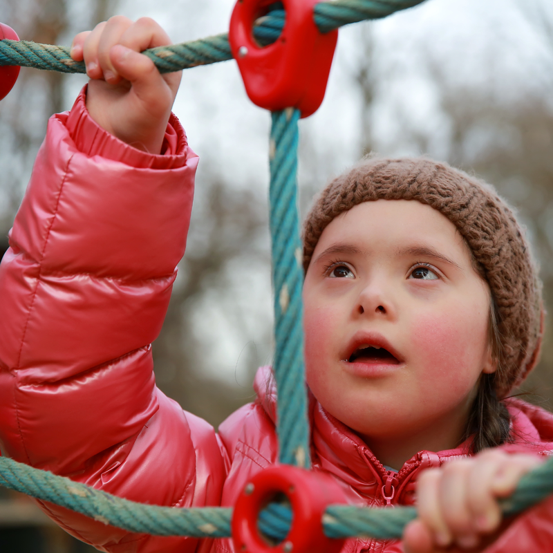 upper body strength + coordination activities, child climbing on playground