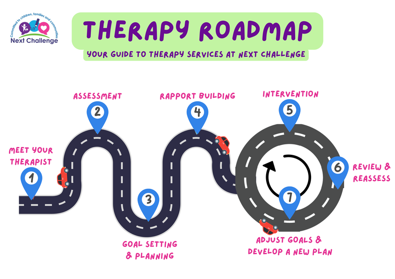Therapy services road map infographic